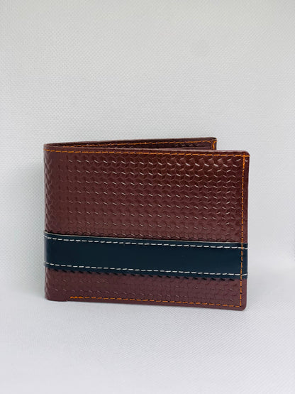 Sophisticated Chatai Texture Wallet Featuring a Chic Strap