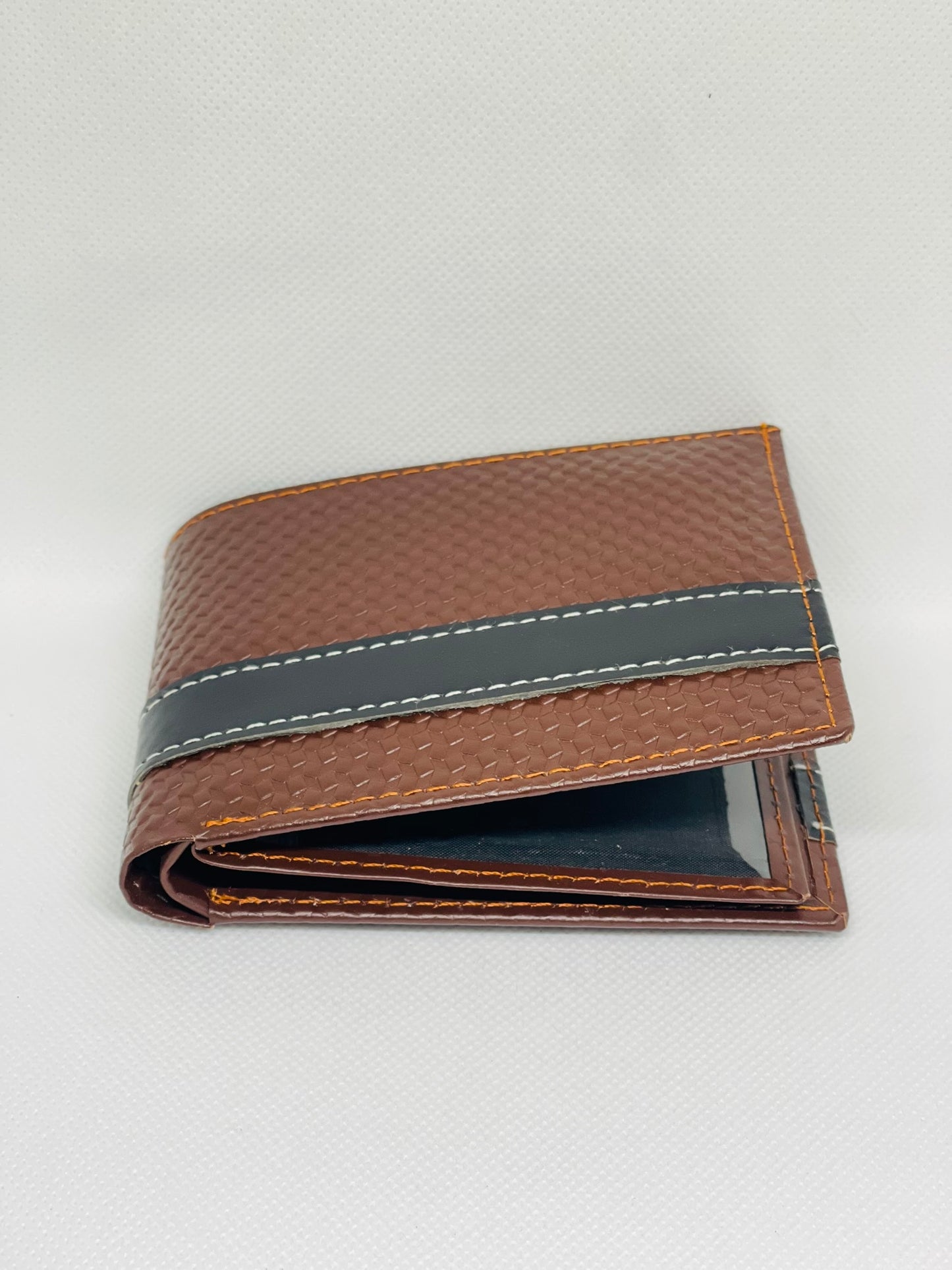 Sophisticated Chatai Texture Wallet Featuring a Chic Strap