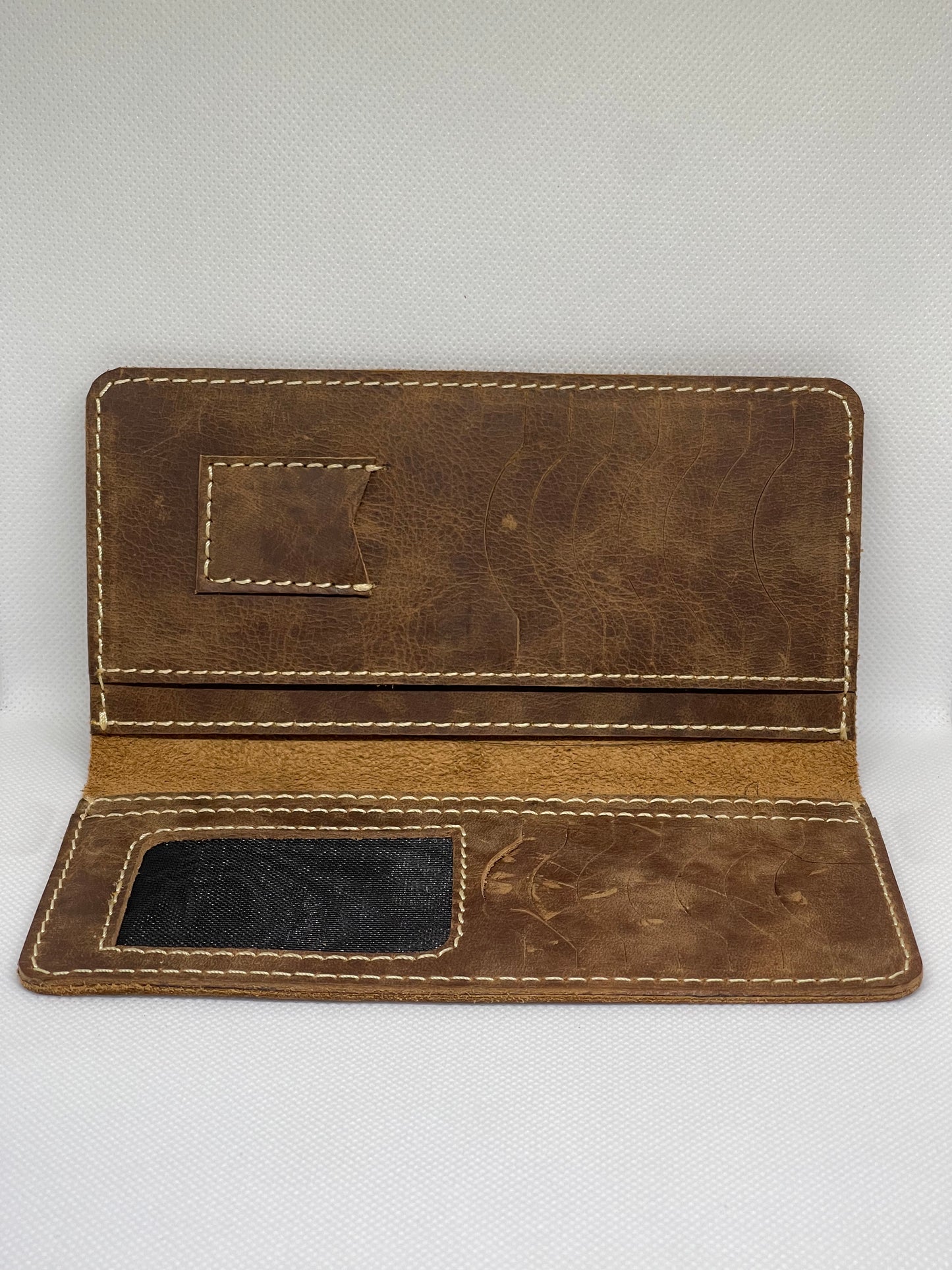 Crazy Horse Long Double Pocket With Complimentary Card Holder