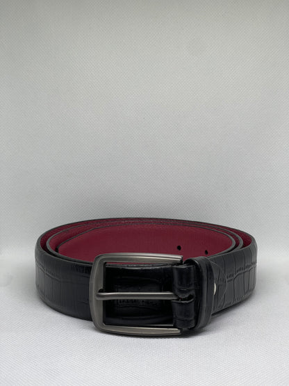 Stylish Crocodile Soft Belt with Complimentary Card Holder & Branded Buckle