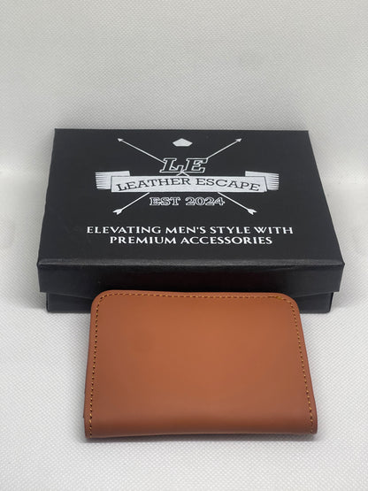 Simple Cow Leather Card Holder